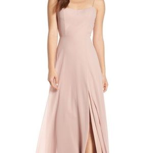 Jenny Yoo Kiara Bridesmaid Dress in Whipped Apricot